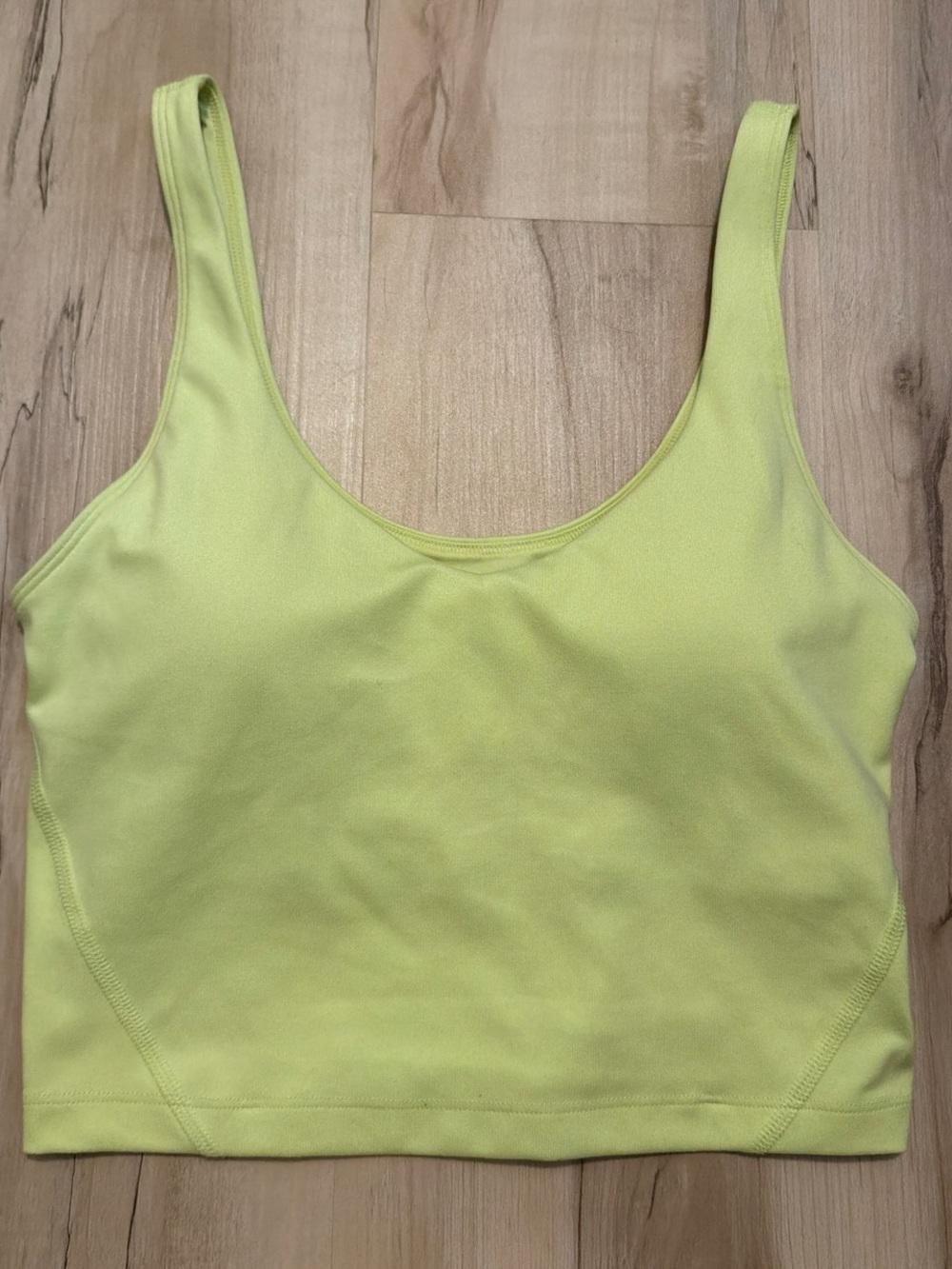 Gilly Hicks Scoop Neck Crop Tank - Lemon